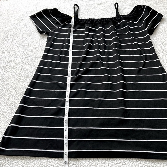 Beachwear Stripped Black Dress - Picture 2 of 4